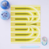 Yellow Retro Cathedral Bulk Scrapbook Paper Pages チラシ (シングル)