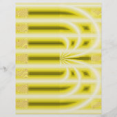 Yellow Retro Cathedral Scrapbook Paper 2-Sided Pag (正面)