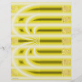 Yellow Retro Cathedral Scrapbook Paper 2-Sided Pag (裏面)