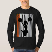 Yellow Retro Cheerleader Cheerleading Cheer Squad  Tシャツ (正面)