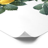 YELLOW ROSEの植物性プリントby Redoute ポスター (角)