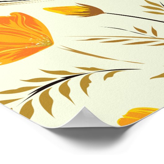 Yellow rose ポスター (角)