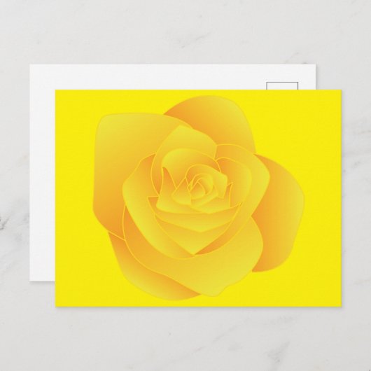 Yellow Rose ポストカード (正面/裏面)
