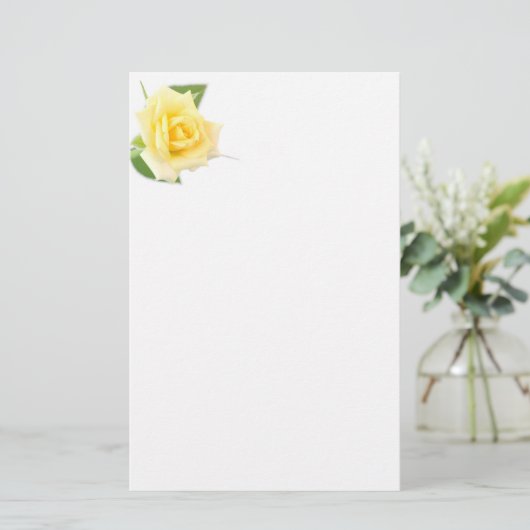Yellow rose 便箋 (スタンド正面)