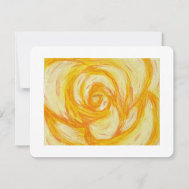 Yellow Rose abstract original artwork シーズンカード