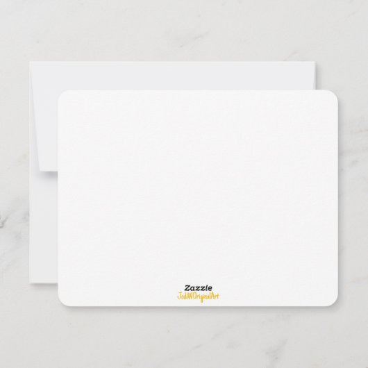 Yellow Rose abstract original artwork シーズンカード (裏面)