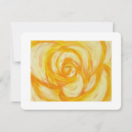 Yellow Rose abstract original artwork シーズンカード