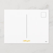 Yellow Rose abstract original artwork Postcard シーズンポストカード (裏面)