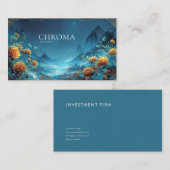 Yellow Rose and Mountain Village Twilight 名刺 (正面/裏面)