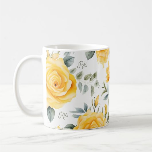 Yellow Rose Botanical Rx Pharmacy  コーヒーマグカップ (左)