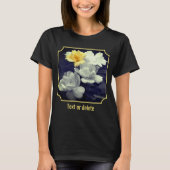 Yellow Rose Cluster Partial Color Personalized Tシャツ (正面)