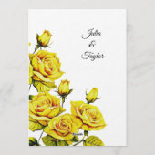 Yellow Rose Elegant Invitation 招待状 (裏面)