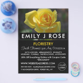 Yellow Rose, Floristry Advertising Flyer チラシ (シングル)