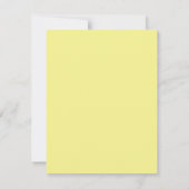 Yellow Rose Flower Art Note Card Set ノートカード (裏面)