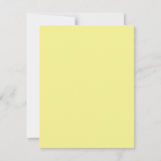 Yellow Rose Flower Art Note Card Set ノートカード (裏面)