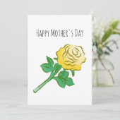 Yellow Rose Illustration カード (スタンド正面)