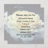 Yellow Rose In Bloom Personalized Floral  招待状 (正面/裏面)