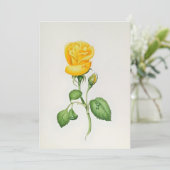 Yellow Rose In Watercolors シーズンカード (スタンド正面)