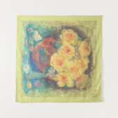 Yellow Rose: Ki-no-Yuragi (Yellow Fluctuation) タペストリー (正面(横))