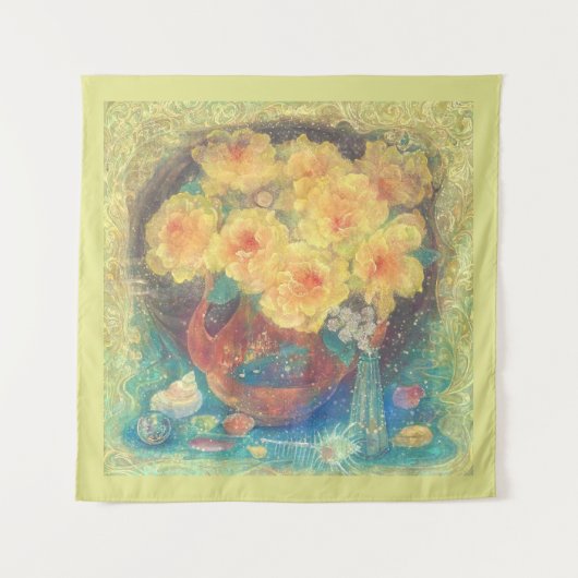 Yellow Rose: Ki-no-Yuragi (Yellow Fluctuation) タペストリー (正面)