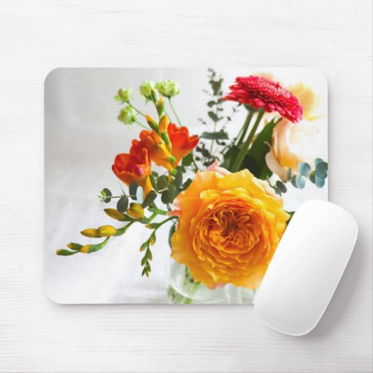 Yellow Rose Mouse Pad マウスパッド (マウス)