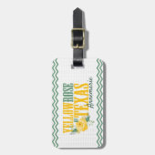 Yellow Rose of Texas - Single Rose ラゲッジタグ (正面縦)