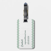 Yellow Rose of Texas - Single Rose ラゲッジタグ (裏面縦)