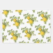 Yellow Rose Pattern ラッピングペーパーシート (正面)