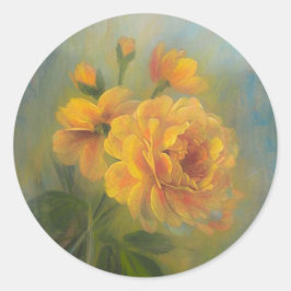 Yellow Rose sticker ラウンドシール