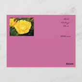 Yellow Rose Sun Postcard ポストカード (裏面)