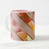 Yellow Rose Thankful Message Two-Tone Coffee Mug ツートーンマグカップ