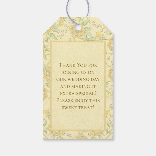 Yellow Rose Wedding ギフトタグ (裏面)