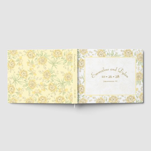 Yellow Rose Wedding ゲストブック (全面)