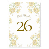 Yellow Rose Wedding テーブルナンバー (正面)