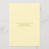 Yellow Rose Wedding 招待状 (裏面)