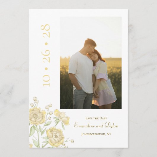 Yellow Rose Wedding 招待状 (正面)