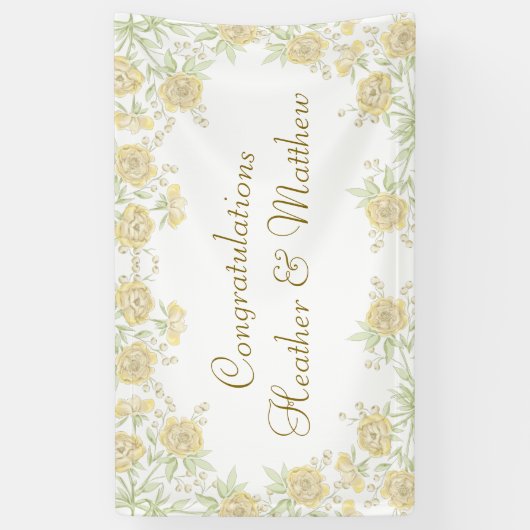 Yellow Rose Wedding 横断幕 (縦)