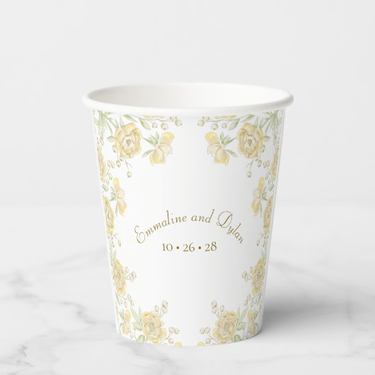 Yellow Rose Wedding 紙コップ (裏面)