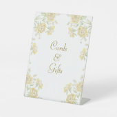 Yellow Rose Wedding Cards Gift Sign 台座サイン (正面)