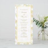 Yellow Rose Wedding Programs メニュー (スタンド正面)