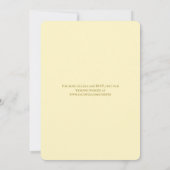 Yellow Rose Wedding Save the Date 招待状 (裏面)