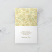 Yellow Rose Wedding Thank You Cards 招待状 (内部)