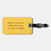 Yellow Roses ラゲッジタグ (裏面横)