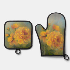 Yellow Roses 鍋つかみ&鍋敷きセット