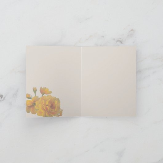 Yellow Roses (3 sizes) カード (内部)