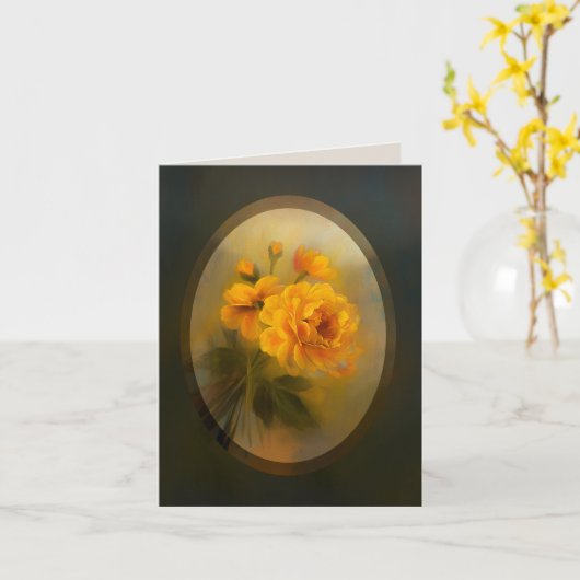 Yellow Roses (3 sizes) カード (黄色い花)