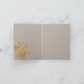 Yellow Roses 4 x 5.6 サンキューカード (内部)