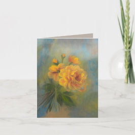 Yellow Roses 4 x 5.6 サンキューカード