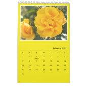 Yellow Roses Calendar (Type-A) カレンダー (2月 2027)