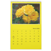 Yellow Roses Calendar (Type-A) カレンダー (3月 2026)